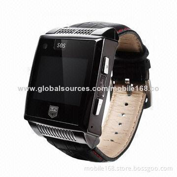Flat panel design MTK6253 GPS chip inside watch phone